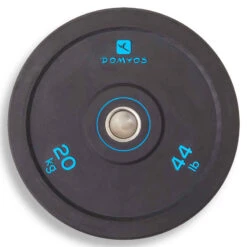 Disque Bumper D'haltérophilie 20 Kg, Diamètre Intérieur 50 Mm
