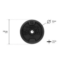 CORENGTH Disque De Fonte Musculation 28 Mm -ProSportif Boutique disque de fonte musculation 28 mm 3