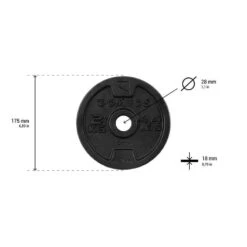 CORENGTH Disque De Fonte Musculation 28 Mm -ProSportif Boutique disque de fonte musculation 28 mm 4