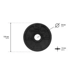 CORENGTH Disque De Fonte Musculation 28 Mm -ProSportif Boutique disque de fonte musculation 28 mm 5