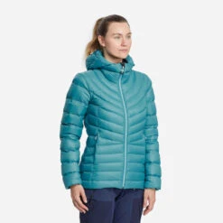 Doudoune En Duvet De Trek Montagne Avec Capuche - MT500 -10°C - Femme -ProSportif Boutique doudoune en duvet de trek montagne avec capuche mt500 10c femme 3