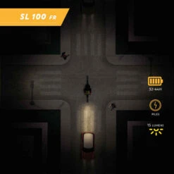 ECLAIRAGE VELO LED SL 100 AVANT JAUNE A PILES -ProSportif Boutique eclairage velo led sl 100 avant jaune a piles 4