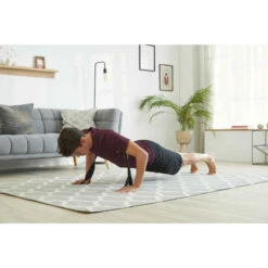 BANDE ÉLASTIQUE FITNESS RÉSISTANCE 15 KG TEXTILE - NOIRE -ProSportif Boutique elastique resistance forte fitness textile noire 2