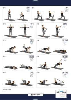 BANDE ÉLASTIQUE FITNESS RÉSISTANCE 15 KG TEXTILE - NOIRE -ProSportif Boutique elastique resistance forte fitness textile noire 5