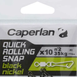 ÉMERILLON AGRAFE PÊCHE QUICK ROLLING SNAP BLACK N -ProSportif Boutique emerillon agrafe peche quick rolling snap black n 4