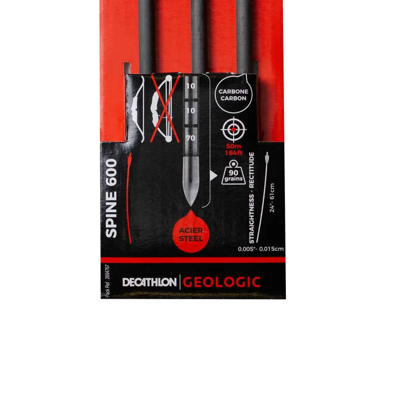FLECHES TIR A L'ARC CLUB 700 X3 CARBONE ARC CLASSIQUE 7 FLECHES TIR A L'ARC CLUB 700 X3 CARBONE ARC CLASSIQUE – Image 5