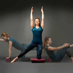 FOAM ROLLER MINI - LONGUEUR 38 Cm / DIAMÈTRE 13 Cm - FITNESS - VIOLET -ProSportif Boutique foam roller mini longueur 38cm diametre 13cm violet 2