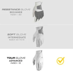 GANT GOLF CABRETTA DROITIER HOMME - 900 BLANC 9 GANT GOLF CABRETTA DROITIER HOMME - 900 BLANC -ProSportif Boutique gant de golf tour pour homme droitier blanc 3