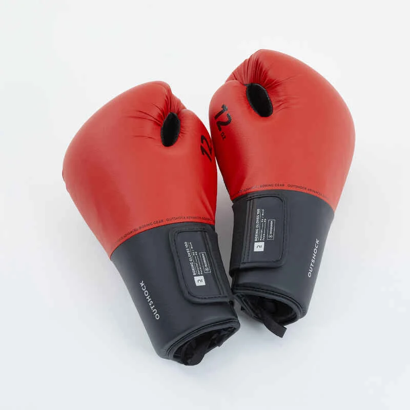 GANTS DE BOXE 100 - ROUGE 4 GANTS DE BOXE 100 - ROUGE – Image 2