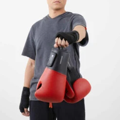 GANTS DE BOXE 100 - ROUGE 13 GANTS DE BOXE 100 - ROUGE -ProSportif Boutique gants de boxe 100 rouge 4