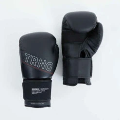 GANTS DE BOXE 120 NOIRS, GANTS D'ENTRAINEMENT