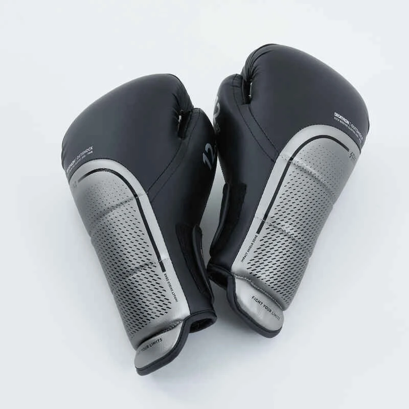 GANTS DE KICK-BOXING 500 NOIRS 4 GANTS DE KICK-BOXING 500 NOIRS – Image 2