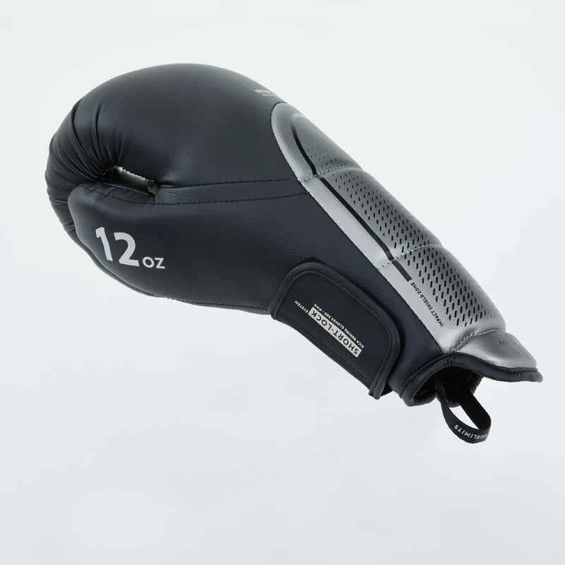 GANTS DE KICK-BOXING 500 NOIRS 5 GANTS DE KICK-BOXING 500 NOIRS – Image 3