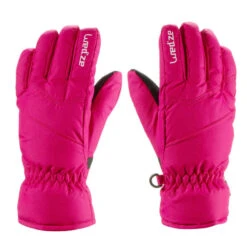WEDZE GANTS DE SKI ENFANT 100 ROSES -ProSportif Boutique gants de ski enfant 100 roses 2