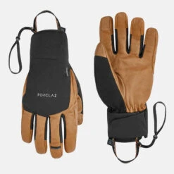 Gants Imperméables En Cuir De Trekking Montagne MT900 Marron - Adulte -ProSportif Boutique gants en cuir impermeable homme femme mt900 marron 2