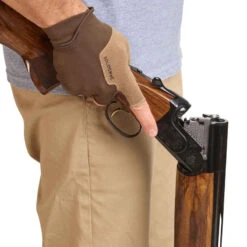 GANTS MITAINES BALL TRAP MARRON -ProSportif Boutique gants mitaines ball trap marron solognac 4