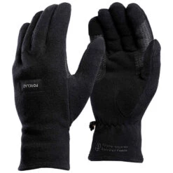 Gants Polaire Recyclés De Trekking Montagne - MT100 Noir - Adulte -ProSportif Boutique gants polaire recycles de trek montagne trek 100 noir adulte 2