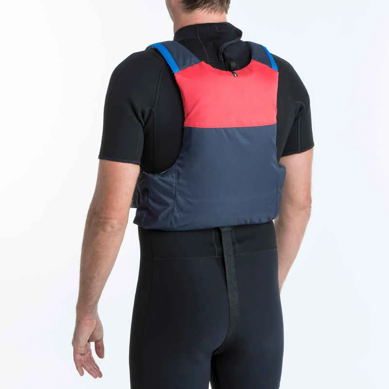 Tribord Gilet D'aide à La Flottabilité BA 50 Newtons Voile Club Rouge Et Bleu ECO-CONCU 5 Tribord Gilet D'aide à La Flottabilité BA 50 Newtons Voile Club Rouge Et Bleu ECO-CONCU – Image 3