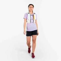 GILET D' HYDRATATION TRAIL MIXTE 5L PORTE FLASQUES BLANC ORANGE -ProSportif Boutique gilet d hydratation trail mixte 5l porte flasques noir 2