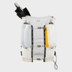 GILET D' HYDRATATION TRAIL MIXTE 5L PORTE FLASQUES BLANC ORANGE -ProSportif Boutique gilet d hydratation trail mixte 5l porte flasques noir 8