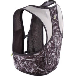 GILET D'HYDRATATION TRAIL RUNNING 5L PORTE FLASQUES GRIS ET JAUNE