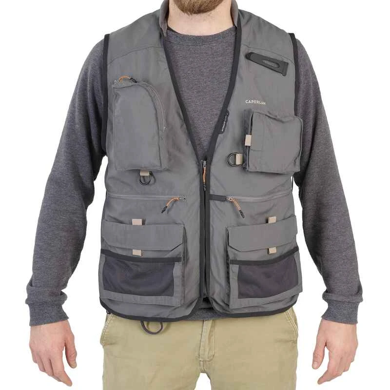 GILET De Pêche 500 Gris 4 GILET De Pêche 500 Gris – Image 2