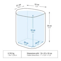 Quechua GLACIERE SOUPLE DE CAMPING - 20L - CONSERVATION AU FRAIS 9H -ProSportif Boutique glaciere pour le camping et la randonnee compact 20 litres 2