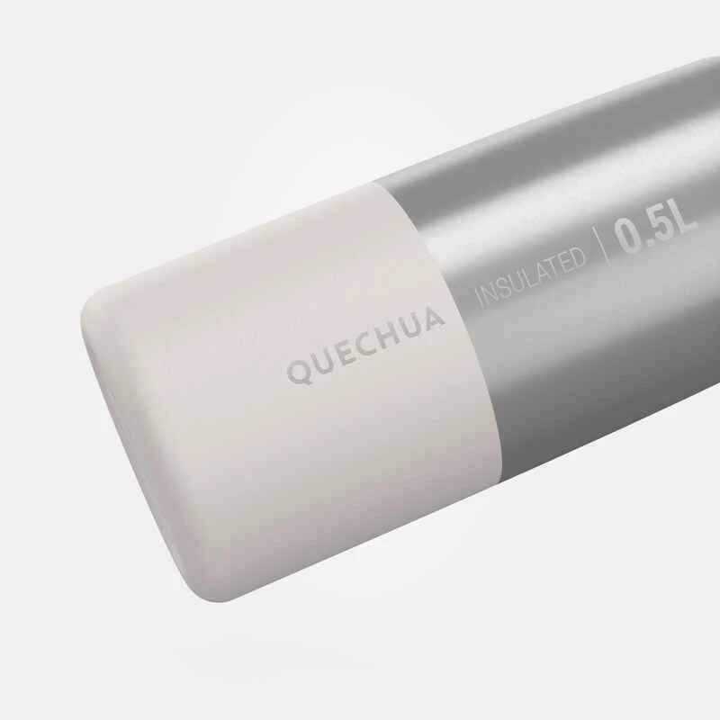 Quechua Gourde MH500 Isotherme Randonnée Inox 0,5L Blanc 5 Quechua Gourde MH500 Isotherme Randonnée Inox 0,5L Blanc – Image 3