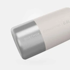 Quechua Gourde Randonnée MH100 Bouchon à Vis 0,6L Inox Blanc -ProSportif Boutique gourde randonnee mh100 bouchon a vis 06l inox noir 2