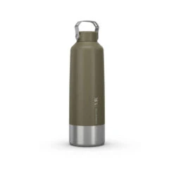Quechua Gourde Randonnée MH100 Bouchon à Vis 1,5L Inox Kaki