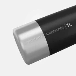 Quechua Gourde Randonnée MH100 Bouchon à Vis 1L Inox Noir -ProSportif Boutique gourde randonnee mh100 bouchon a vis 1l inox violet 2