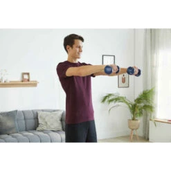 PAIRE D'HALTÈRES FITNESS 2*2 KG - BLEU MARINE -ProSportif Boutique halteres tonedumbell 22 kgs jaune 3