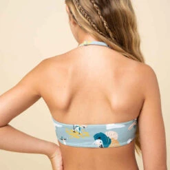HAUT DE MAILLOT DE BAIN BANDEAU FILLE 100 KAKI 12 HAUT DE MAILLOT DE BAIN BANDEAU FILLE 100 KAKI -ProSportif Boutique haut de maillot bandeau fille 100 kaki 3