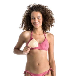 Haut De Maillot De Bain BRASSIERE CARO ROSE Cotelé Dos Structuré Et Réglable -ProSportif Boutique haut de maillot de bain brassiere caro rose cotele dos structure et reglable 4