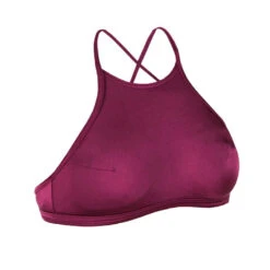 Haut De Maillot De Bain Femme Brassière Surf Dos Dégagé ANDREA ROUGE BORDEAUX -ProSportif Boutique haut de maillot de bain femme brassiere de surf dos degage andrea akaru 4
