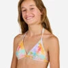 HAUT DE MAILLOT DE BAIN FILLE TRIANGLE TEA 100 JAUNE 1 HAUT DE MAILLOT DE BAIN FILLE TRIANGLE TEA 100 JAUNE -ProSportif Boutique haut de maillot de bain fille triangle tea 100 kaki