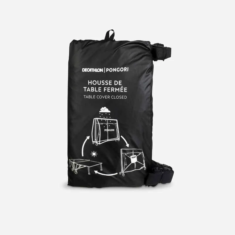 Housse Noire De Table De Ping Pong Pour Table Repliée 4 Housse Noire De Table De Ping Pong Pour Table Repliée – Image 2