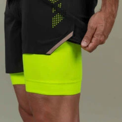 Jammer-Short De Natation Homme 500 Fiti - Noir / Jaune / Beige -ProSportif Boutique jammer short de natation homme 500 fiti noir slash jaune slash beige 7