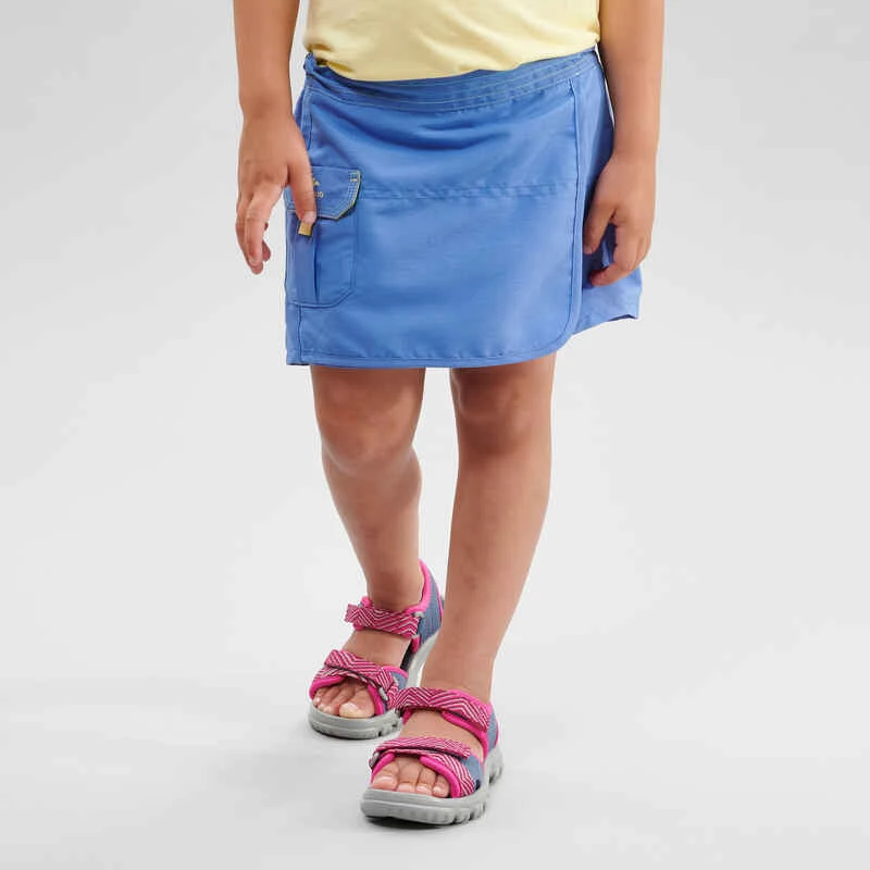 Quechua Jupe Short De Randonnée - MH100 KID Bleue -enfant 2-6 ANS 4 Quechua Jupe Short De Randonnée - MH100 KID Bleue -enfant 2-6 ANS – Image 2