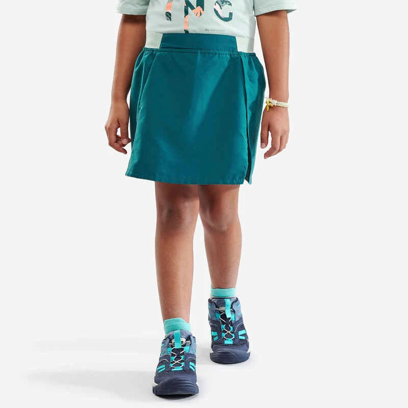 Quechua Jupe Short De Randonnée - MH100 Turquoise - Enfant 7-15 Ans 4 Quechua Jupe Short De Randonnée - MH100 Turquoise - Enfant 7-15 Ans – Image 2