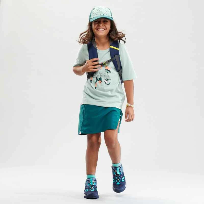 Quechua Jupe Short De Randonnée - MH100 Turquoise - Enfant 7-15 Ans 6 Quechua Jupe Short De Randonnée - MH100 Turquoise - Enfant 7-15 Ans – Image 4