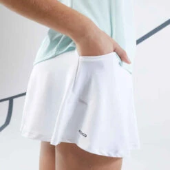 Artengo Jupe De Tennis Fille - TSK500 Blanc -ProSportif Boutique jupe tennis fille artengo tsk500 blanche 2