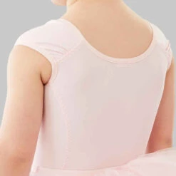Justaucorps Danse Classique Rose Pale Manches Courtes Fille -ProSportif Boutique justaucorps danse classique rose manches courtes fille 5