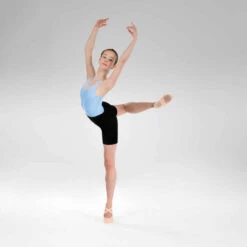 Justaucorps Danse Classique Bleu Bi-matière Fille -ProSportif Boutique justaucorps danse classique rose pale bi matiere fille 6
