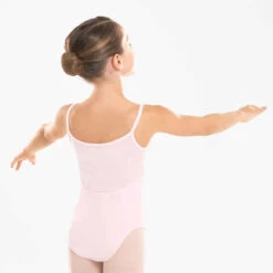 Justaucorps Danse Classique Rose Pale Fines Bretelles Filles -ProSportif Boutique justaucorps danse classique rose pale fines bretelles filles 1
