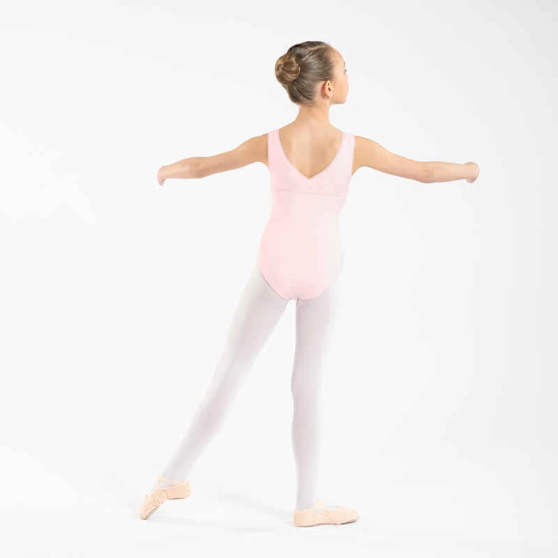 Justaucorps De Danse Classique Fille Rose Pale. 6 Justaucorps De Danse Classique Fille Rose Pale. – Image 4
