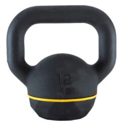 CORENGTH KETTLEBELL 12KG FONTE ET BASE CAOUTCHOUC