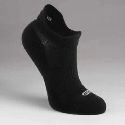 Lot X2 De Chaussettes Running Confort Enfant -KIPRUN 500 INV Noires Et Blanches -ProSportif Boutique kids athletics invisible socks 2 pack white black 5