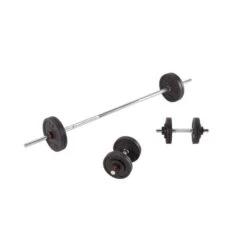 CORENGTH Kit Haltères Et Barres 50 Kg Musculation
