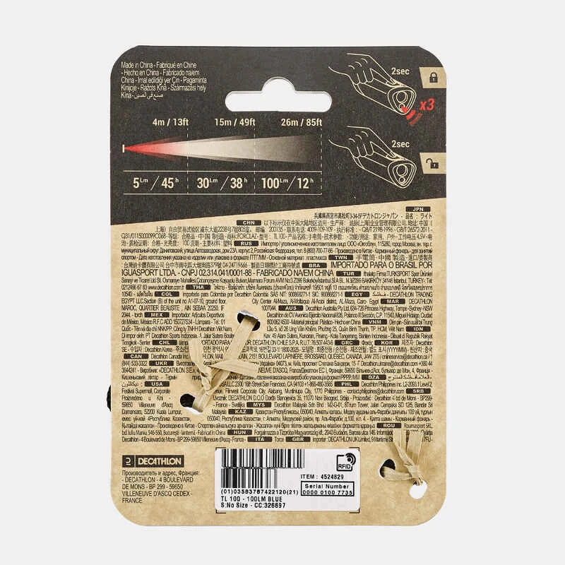 Lampe Torche à Piles - 100 Lumens - TL100 10 Lampe Torche à Piles - 100 Lumens - TL100 – Image 8